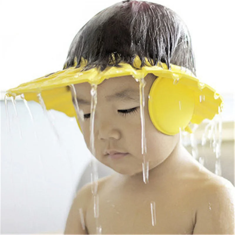 Bonnet de douche imperméable pour enfants, bonnet de bain réglable et sûr pour bébé.jpg_640x640