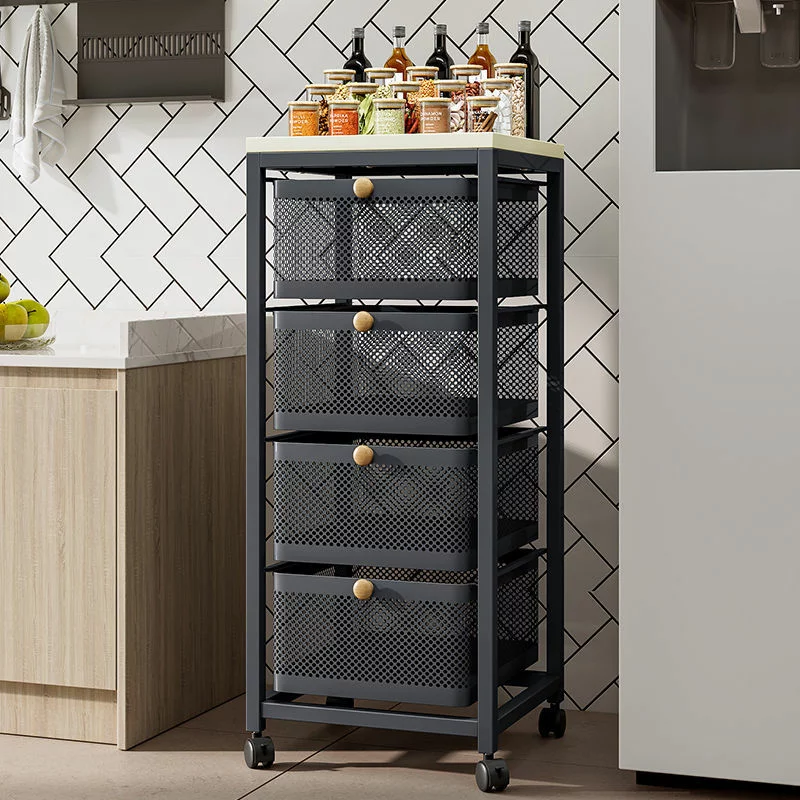 panier de rangement avec Couvercles en Bois