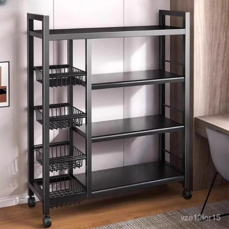 ⭐ PROMO ⭐ Étagère Cuisine, Meuble Rangement Cuisine, Chariot de Rangement avec roulettes