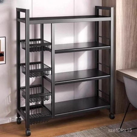 ⭐ PROMO ⭐ Étagère Cuisine, Meuble Rangement Cuisine, Chariot de Rangement avec roulettes
