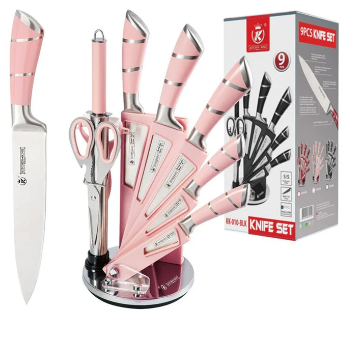 ⭐ PROMO ⭐Designed in Germany 🇩🇪 Ensemble de couteaux Professionnel 9 pièces