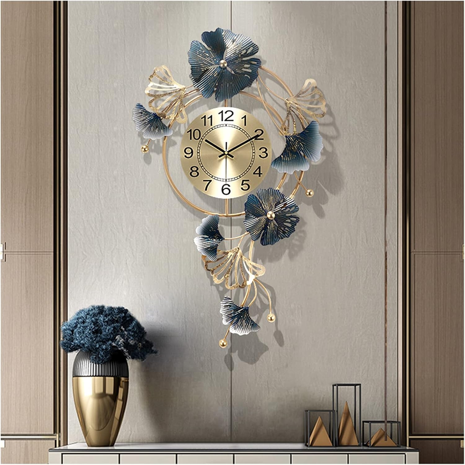 Horloge murale de grande taille 75 x 45 Cm - au design moderne et luxueux