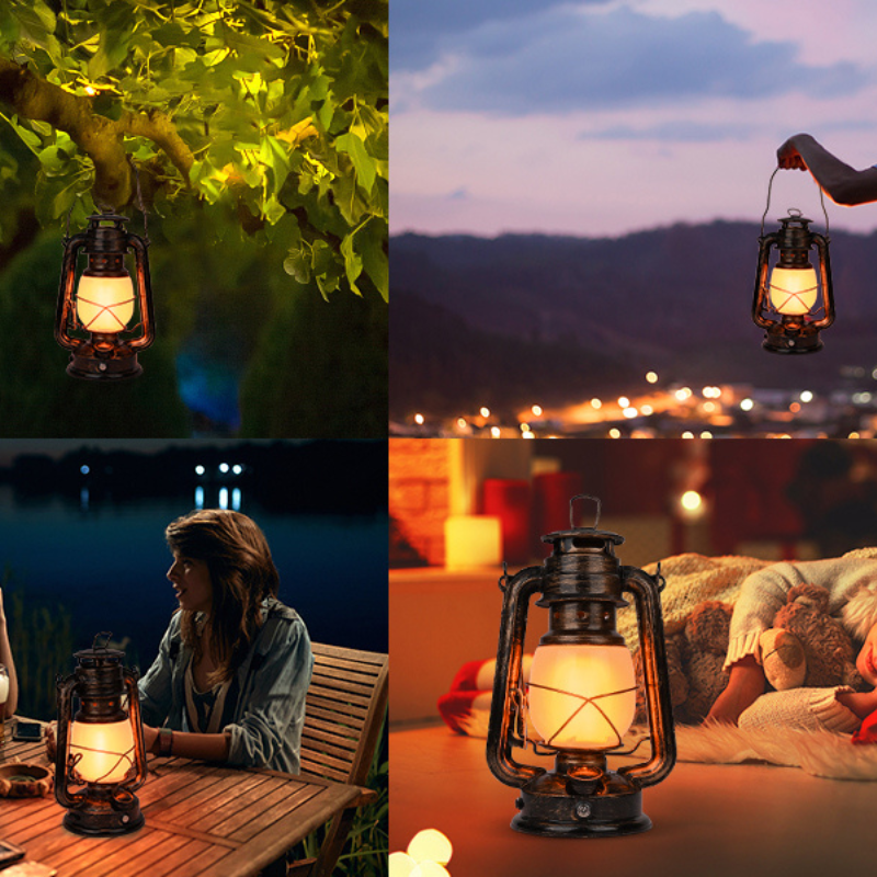 Lanternes vintage portables, flamme LED