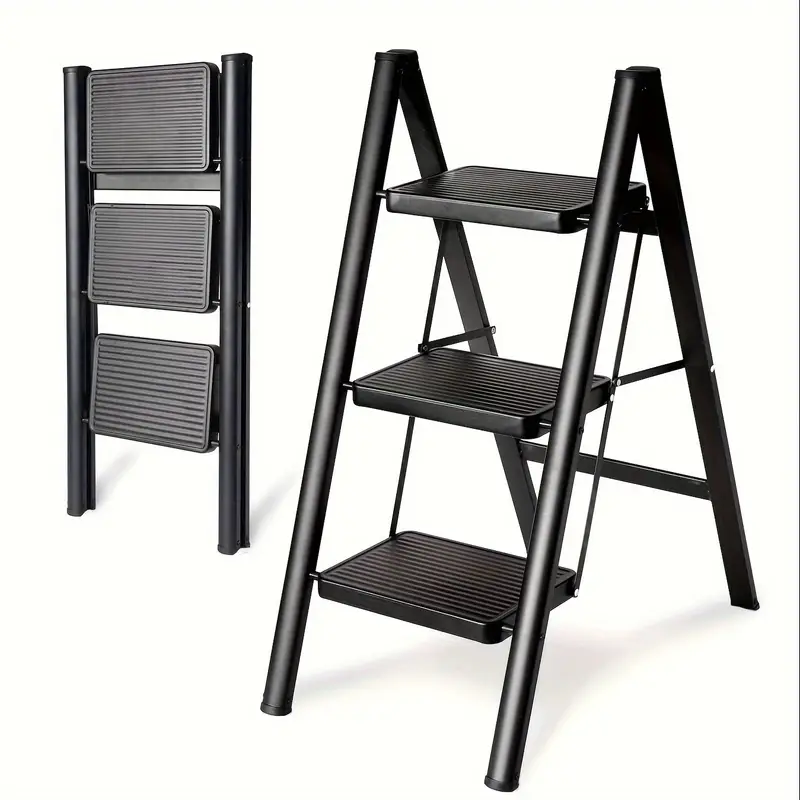 Échelle pliante en aluminium à 3 niveaux, escabeau polyvalent