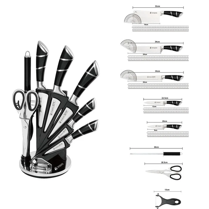 ⭐ PROMO ⭐Designed in Germany 🇩🇪 Ensemble de couteaux Professionnel 9 pièces