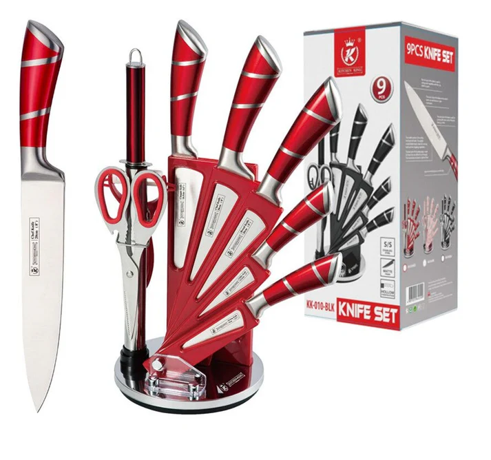 ⭐ PROMO ⭐Designed in Germany 🇩🇪 Ensemble de couteaux Professionnel 9 pièces