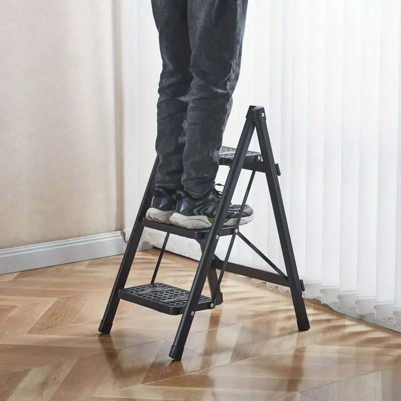 Échelle pliante en aluminium à 3 niveaux, escabeau polyvalent