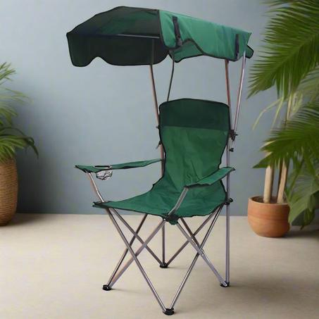 Chaise de Pêche Pliable avec Auvent