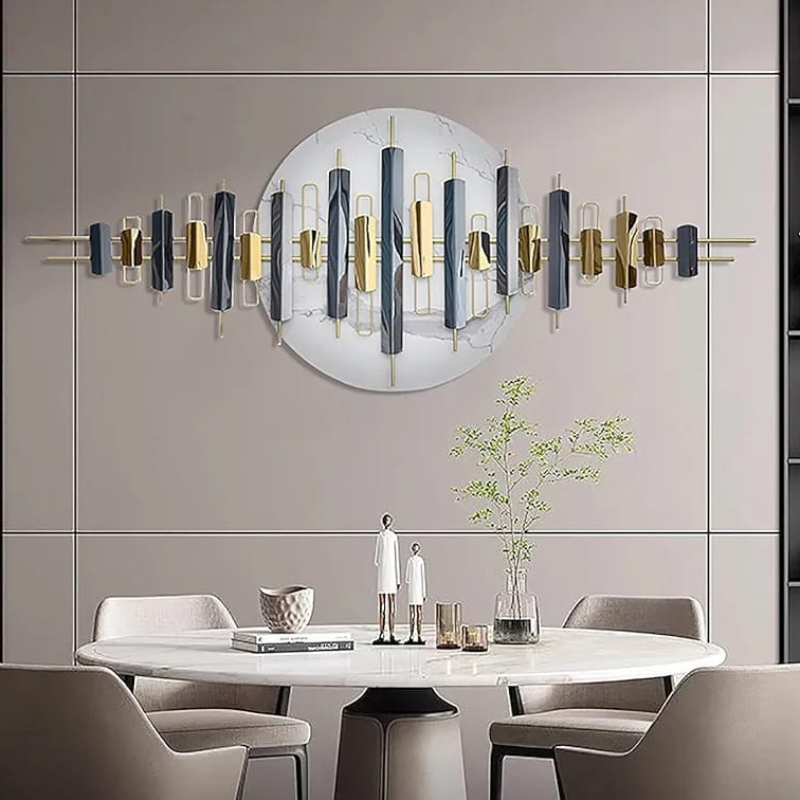 Kayra Marbre Décor 120 x 60 Cm - Sculpture murale en Marbre à suspendre