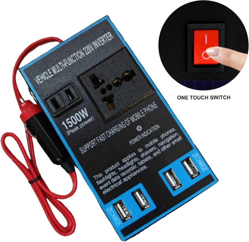 Convertisseur de puissance de voiture à 4 ports USB