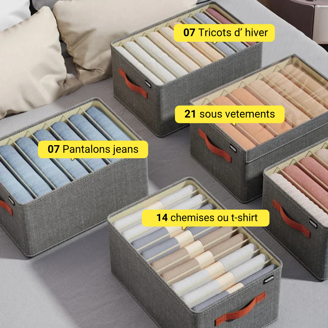 PACK Boîte de Rangement avec séparateurs