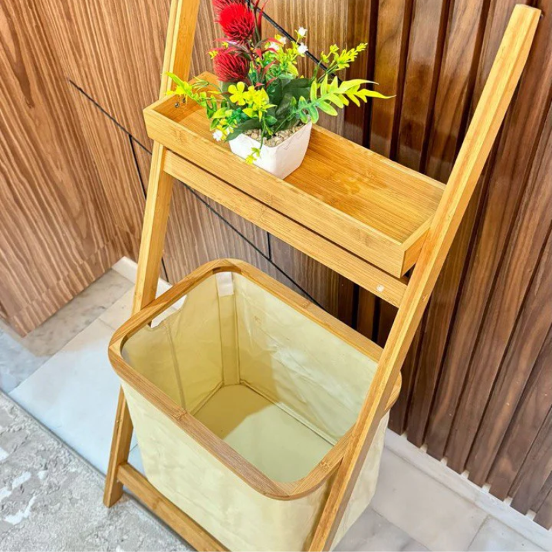 Panier à linge en bambou