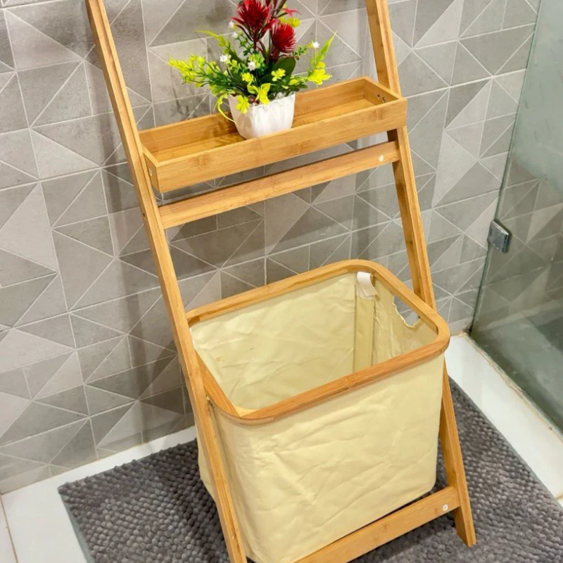Panier à linge en bambou