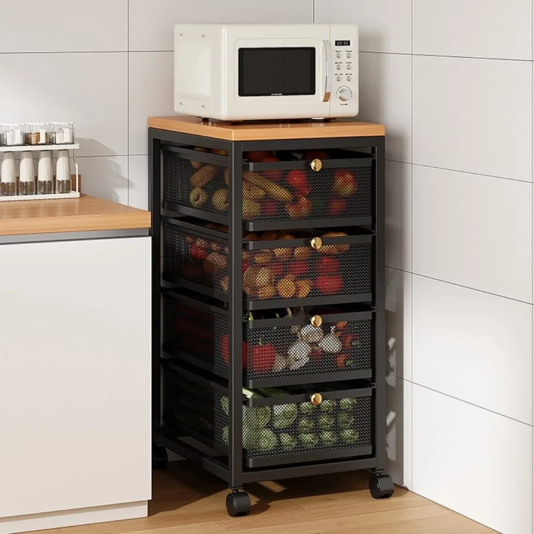 panier de rangement avec Couvercles en Bois