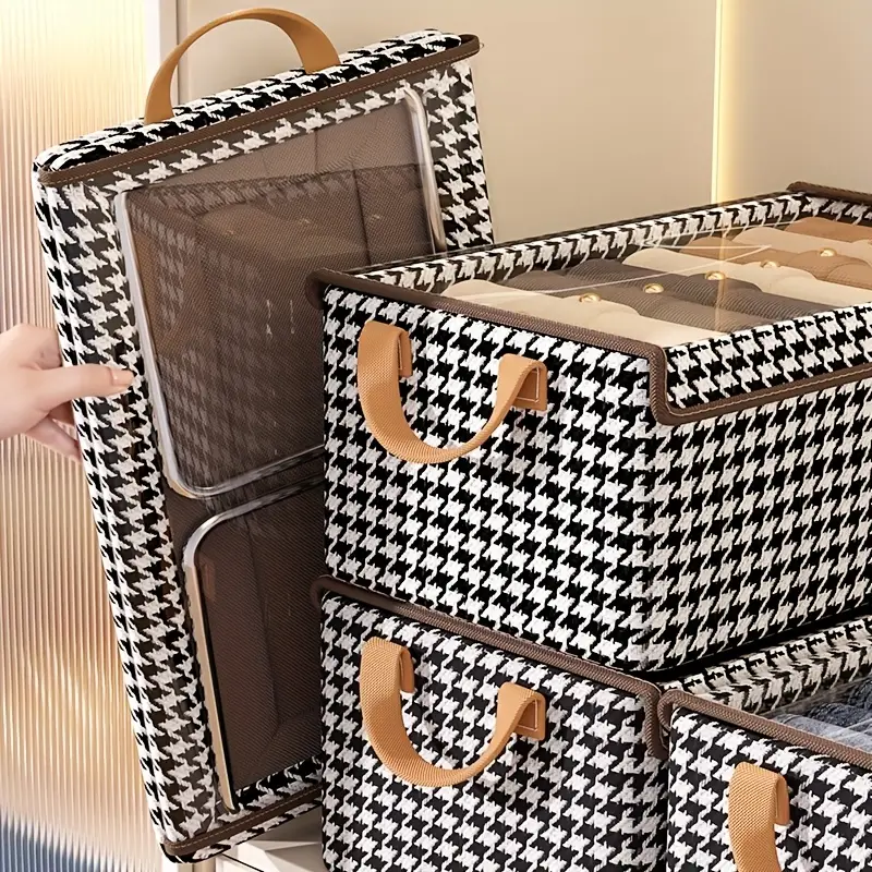 PACK Boîte de Rangement Carreaux pliable pour Vêtements