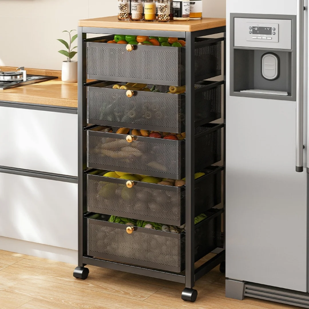 panier de rangement avec Couvercles en Bois