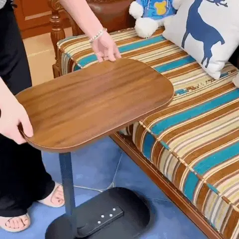 Table d'Appoint Luxe, Forme C pour Canapé et Lit