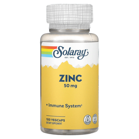 Solaray, zinc 50 mg, 100 VegCaps