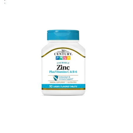 21ST CENTURY® ZINC CHEWABLE PLUS VITAMINS C & B-6 CHERRY
