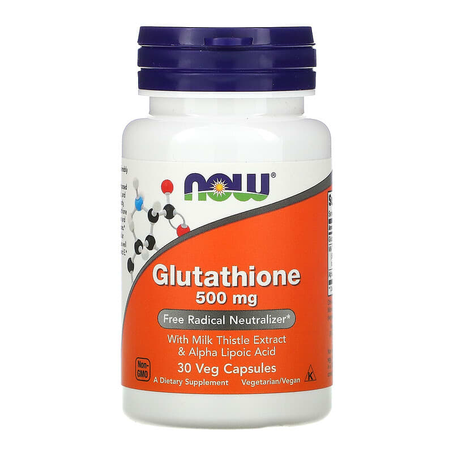 NOW Foods, Glutathion, 500 mg, 30 capsules végétariennes