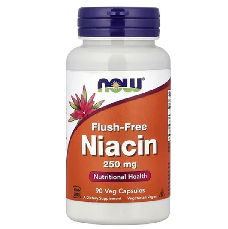 NOW Foods, Flush-Free Niacin, 250 mg, 90 Veg Capsules