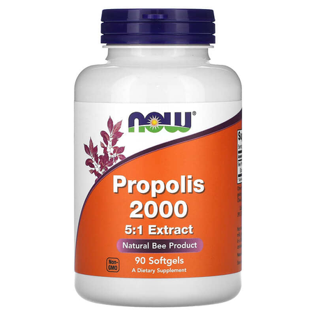 NOW Foods, Propolis 2000, 90 capsules à enveloppe molle