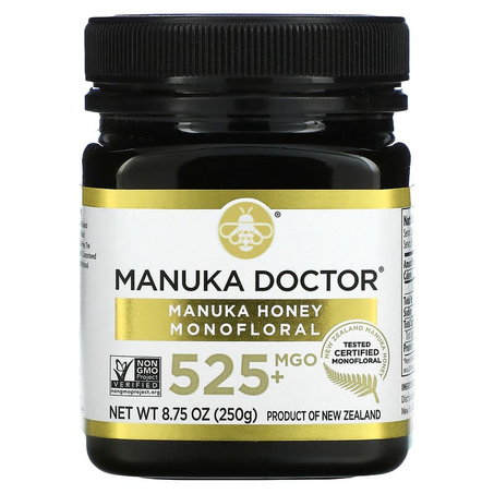 Manuka Doctor, Miel de Manuka monofloral, MGO 525+, 250 g