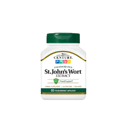 21st Century St. John's Wort Extract - 300 mg - 60 Vegetarian Capsules