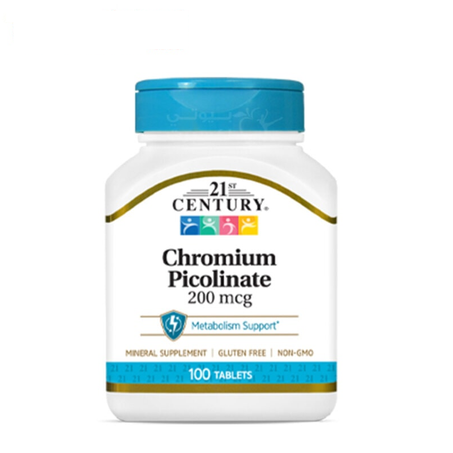 21 ST CENTURY ® PICOLINATE DE CHROME 200 mcg