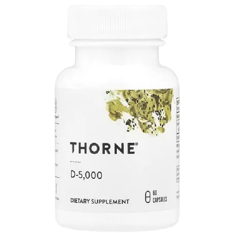 Thorne, D-5,000, 60 Capsules (125 mcg per Capsule)