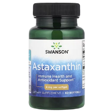 Swanson, Astaxanthin, 4 mg, 60 Softgels
