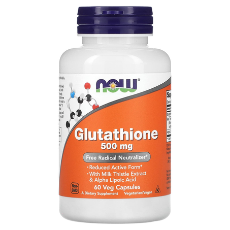 NOW Foods, Glutathion, 500 mg, 60 capsules végétariennes