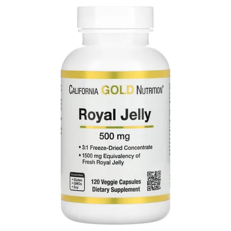 California Gold Nutrition, Royal Jelly, 500 mg, 120 gélules végétales