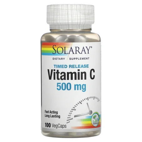 Solaray Vitamine C 500 mg, 100 capsule