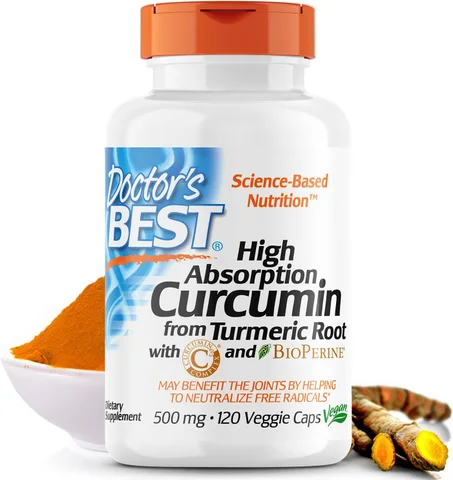 Doctor's Best, Curcumine à haute absorption, 1000 mg, 120 capsules végétales