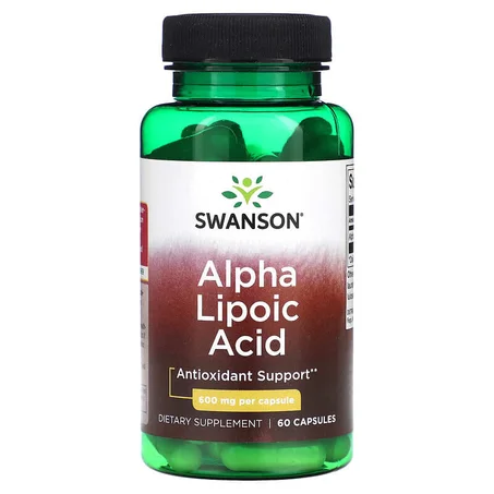 Swanson, Acide alpha-lipoïque, 600 mg, 60 capsules