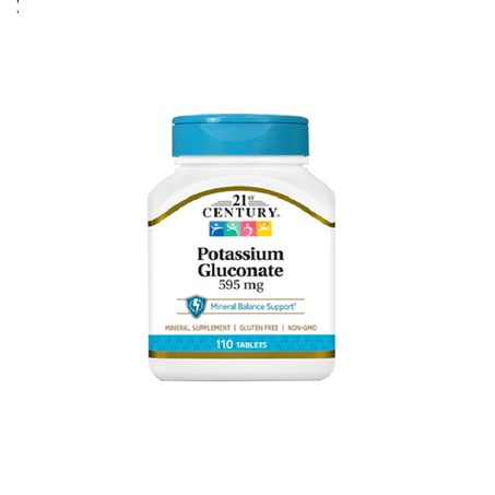 21ST CENTURY® POTASSIUM GLUCONATE 595 mg 110 tablets