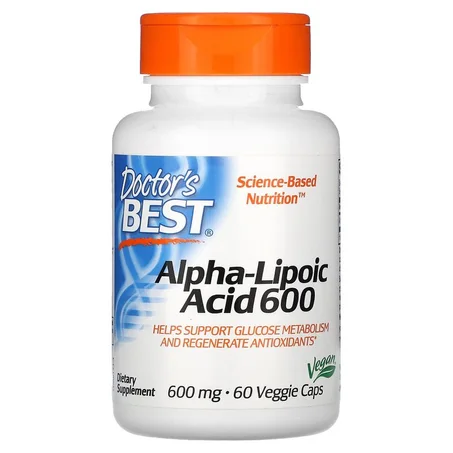 Acide alpha-lipoïque 600, 600 mg, 60 capsules végétariennes