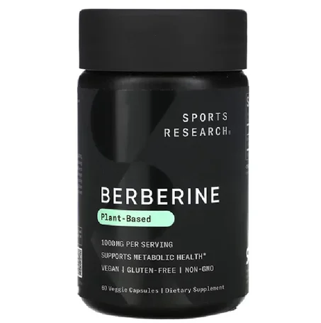 Sports Research, Berberine, 60 Veggie Capsules (500 mg per Capsule)