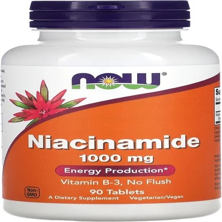 NOW Foods, Niacinamide, 1000 mg, 90 comprimés