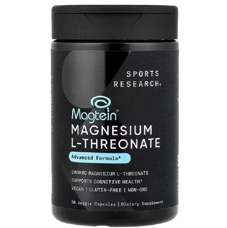 Sports Research, Magtein®, Magnesium L-Threonate, 90 Veggie Capsules (666 mg per Capsule)