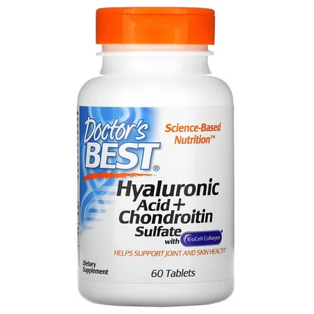 Acide hyaluronique + sulfate de chondroïtine avec BioCell Collagen, 60 comprimés
