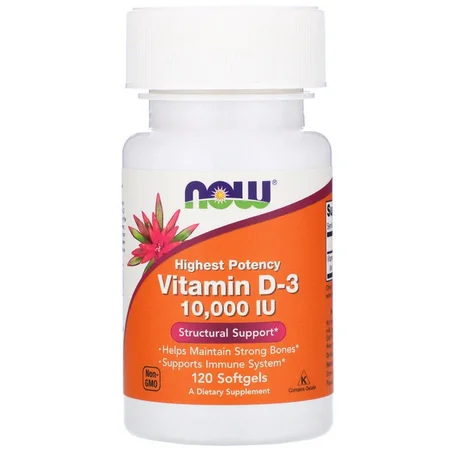 Now Foods, Vitamine D3, 10,000 IU, 120 Softgels