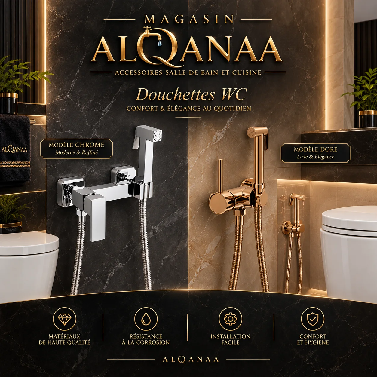 دوشات \douchette wc