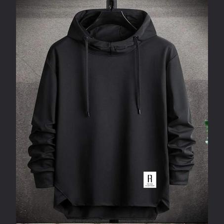 R=Sweat à Capuchon - Noir BLACK MODEL 2024