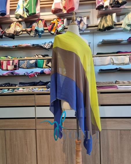 Châle Trio en Crêpe de Soie