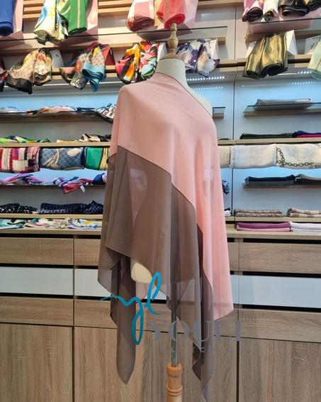 Châle Trio en Crêpe de Soie