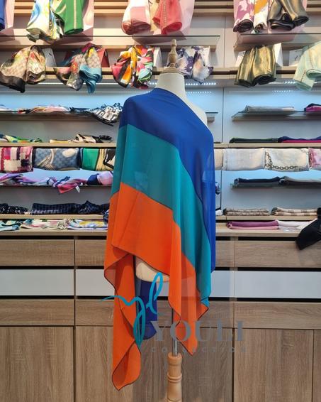 Châle Trio en Crêpe de Soie