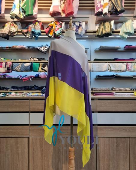 Châle Trio en Crêpe de Soie