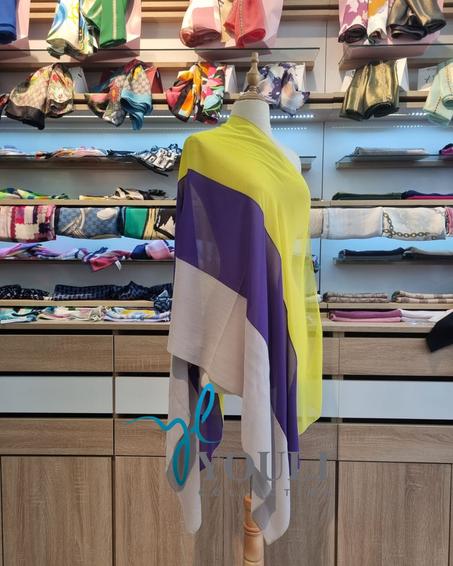 Châle Trio en Crêpe de Soie